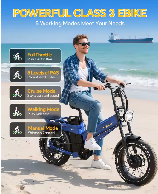 Tesway X7 AWD Electric Bike
