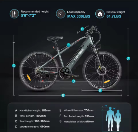 SAMEBIKE RS-A01MEN
